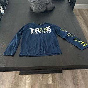 True Religion Kids Blue Long Sleeve Tee